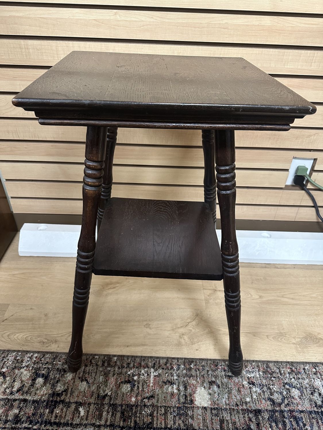 Furniture. Vintage Side Table w/Shelf. 16&quot;W x 27&quot;H
