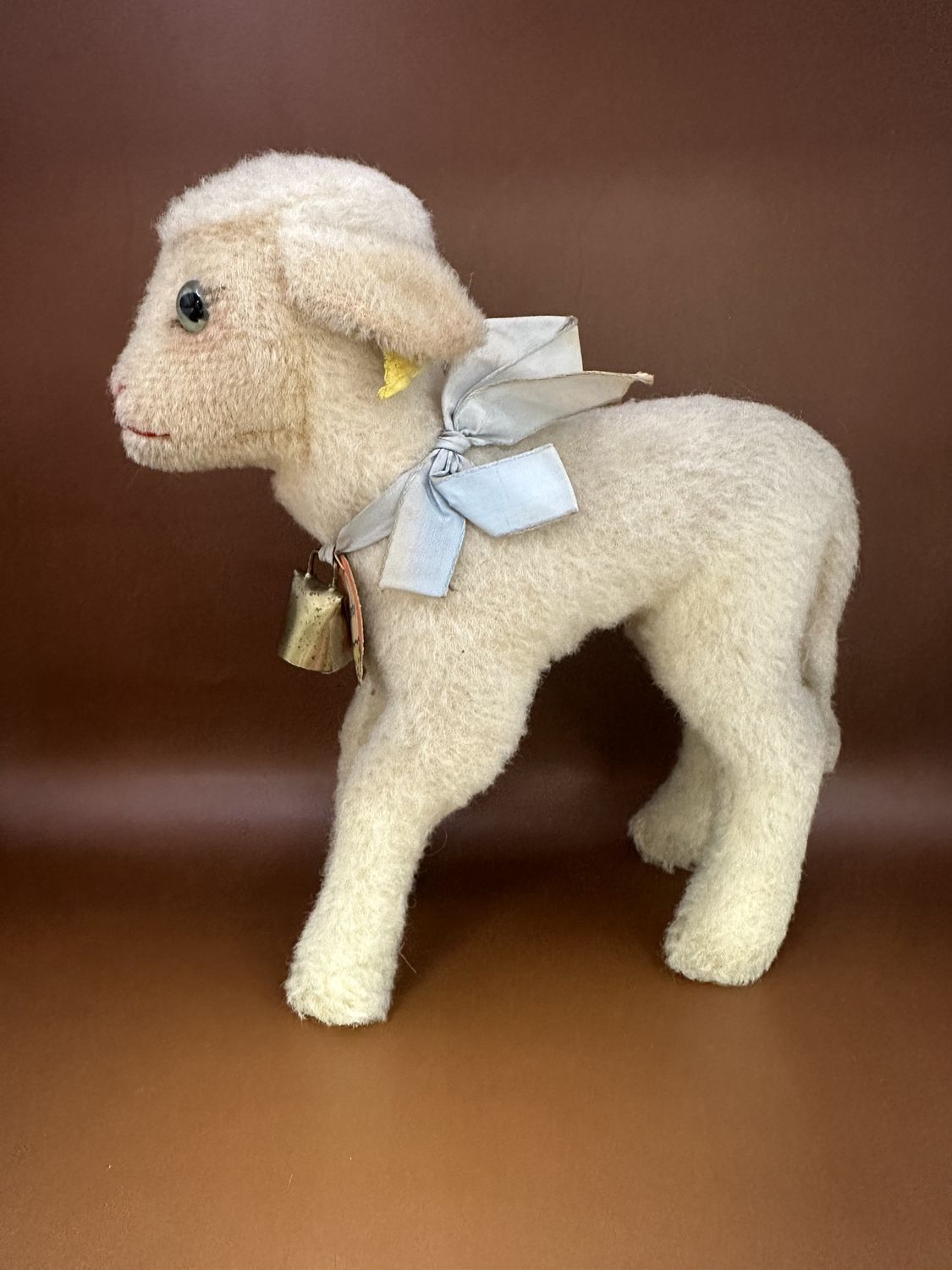 Plush. Germany. Steiff. Lamb. &quot;Lamby&quot;. Vintage. 8.5&quot;H