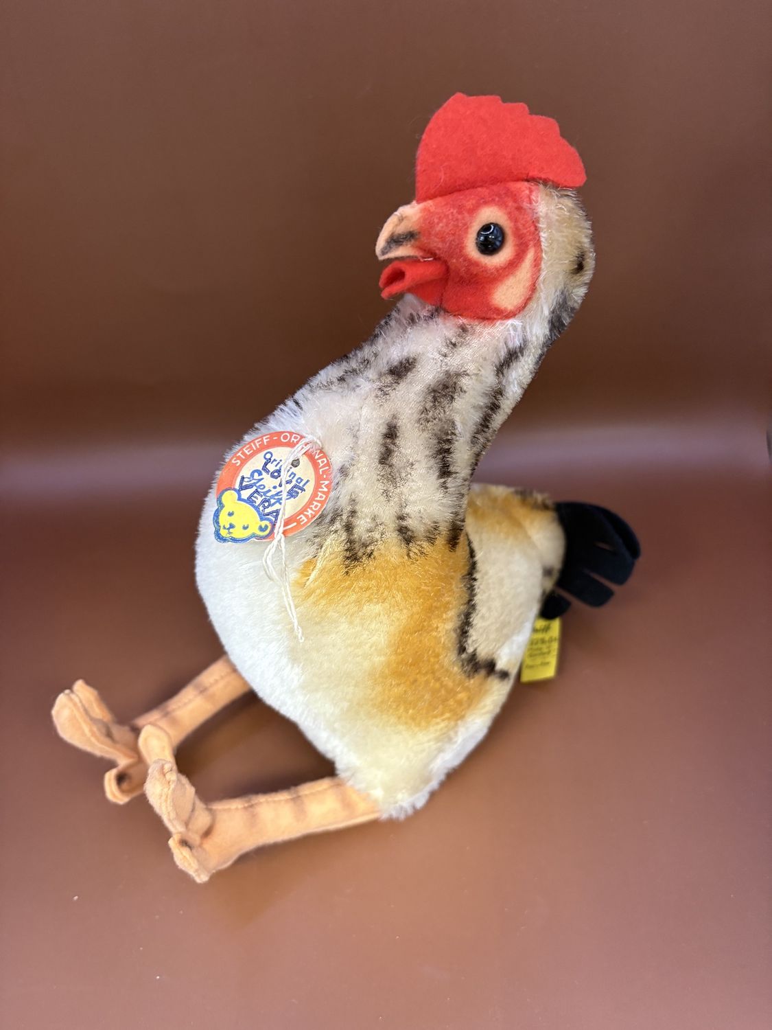Plush. Germany. Steiff. Hen. Mohair. 9&quot;H