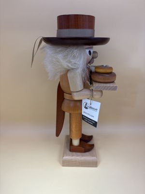 Nutcracker. Germany. Christian Ulbricht. Man with Cheese Board. 9.75"H