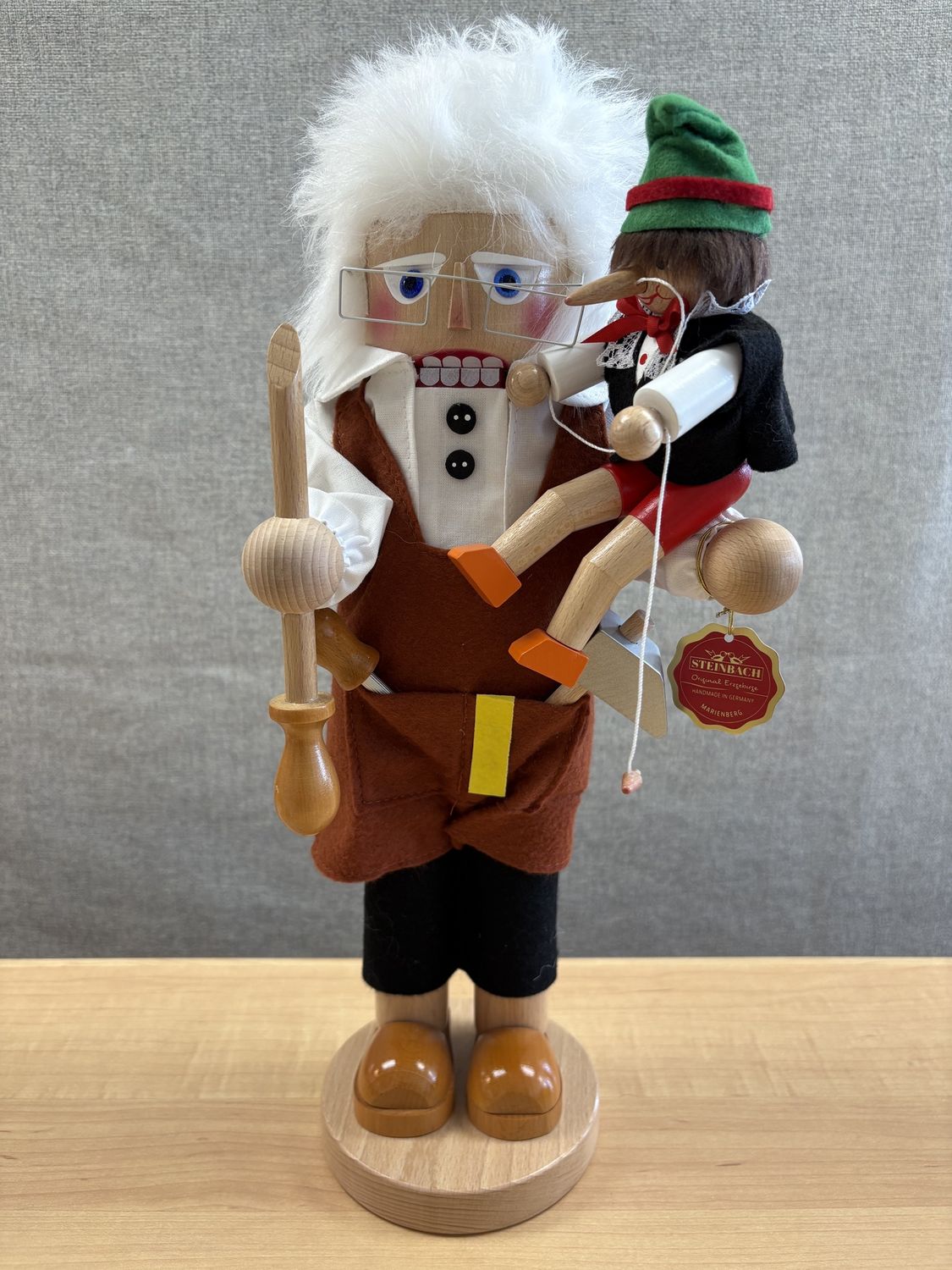 Nutcracker. Germany. Steinbach. Big NC Gepetto. 16&quot;H
