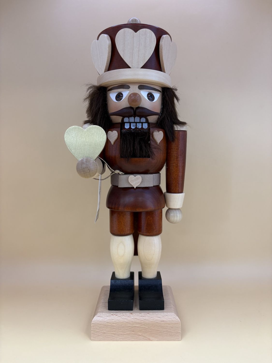 Nutcracker. Germany. Christian Ulbricht. Heart King. 10.5&quot;H