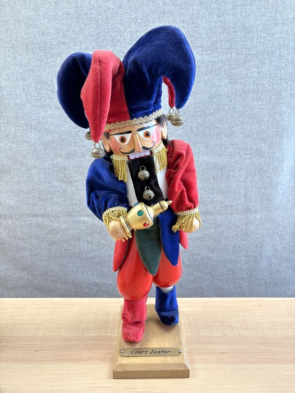 Nutcracker. Germany. Steinbach. Court Jester. 17.75&quot;H