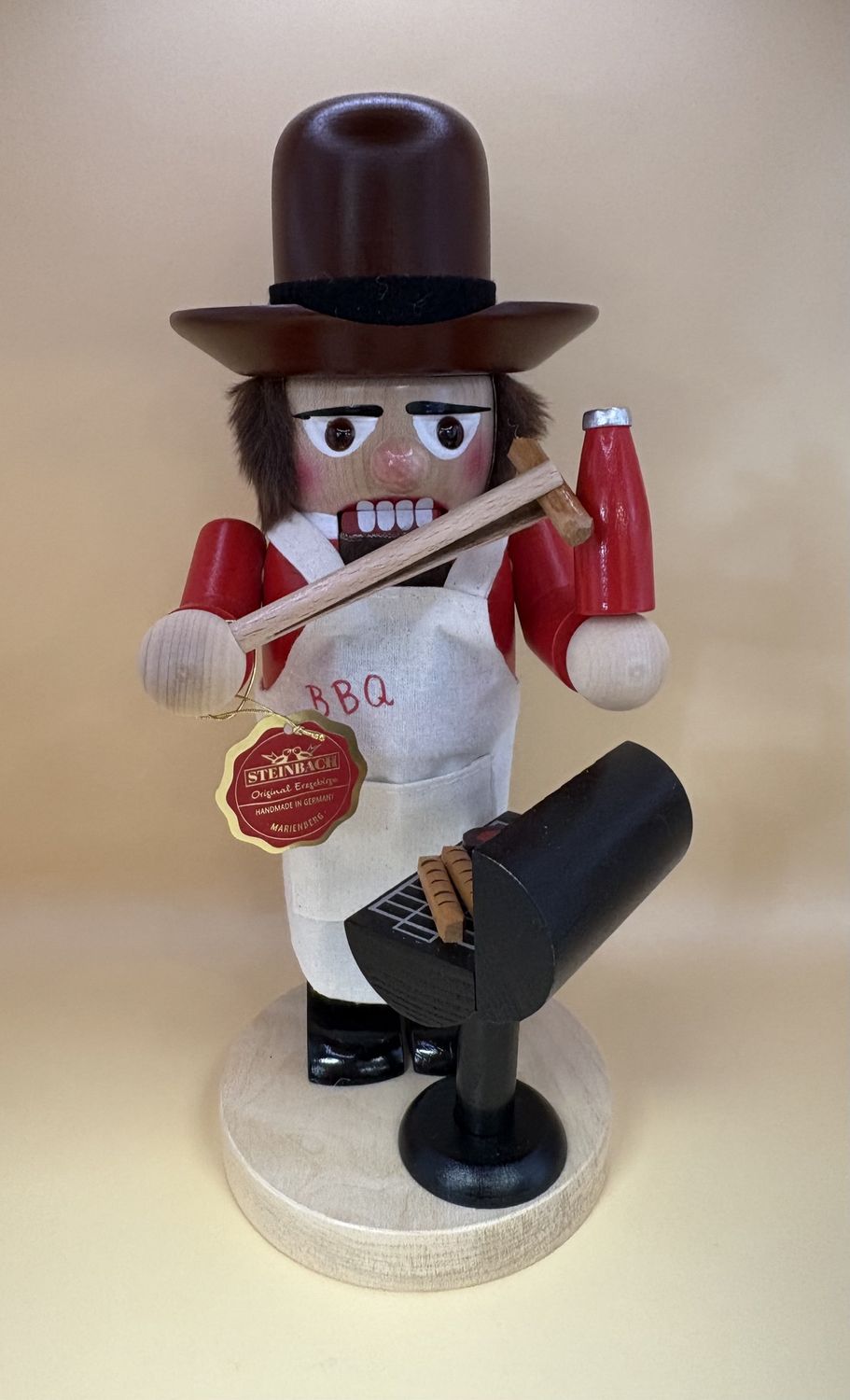 Nutcracker. Germany. Steinbach. BBQ Bill. NEW with Original Box. 11.8&quot;H