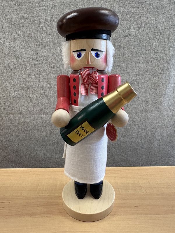 Nutcracker. Germany. Steinbach. Big NC Sommelier. 15.5&quot;H
