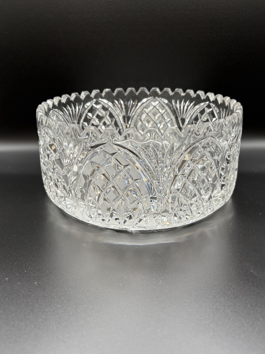 Crystal. USA. American Brilliant Period (ABP) Bowl. 8&quot;W