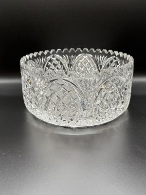 Crystal. USA. Fruit Bowl. American Brilliant Period (ABP). 8"W