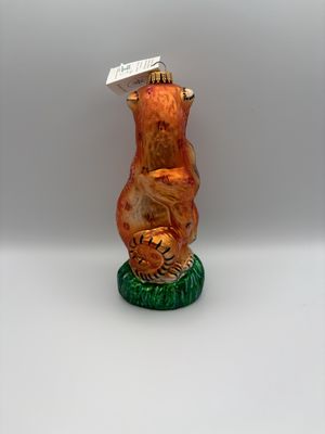 Ornament. Poland. Christopher Radko. "Sitting Pretty" Cheetah. Rare. 8"H