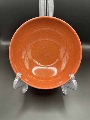 Ceramic. England. Denby. Cereal Bowls. Solid Fire Chili. (Set of 7). 6.5"W