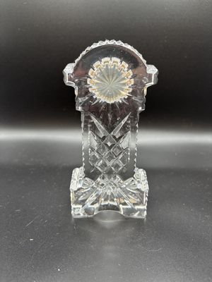 Clock. Ireland. Waterford Crystal. Gold Faced Grandfather Clock. 5.75"H