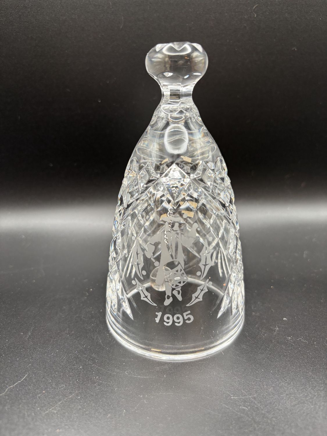 Crystal. Ireland. Waterford. Annual Bell. 1995. &quot;Twelve Drummers Drumming&quot;. 5.5&quot;H