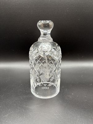Crystal. Ireland. Waterford. Annual Bell. 1992. "Nine Ladies Dancing". 5.25"H