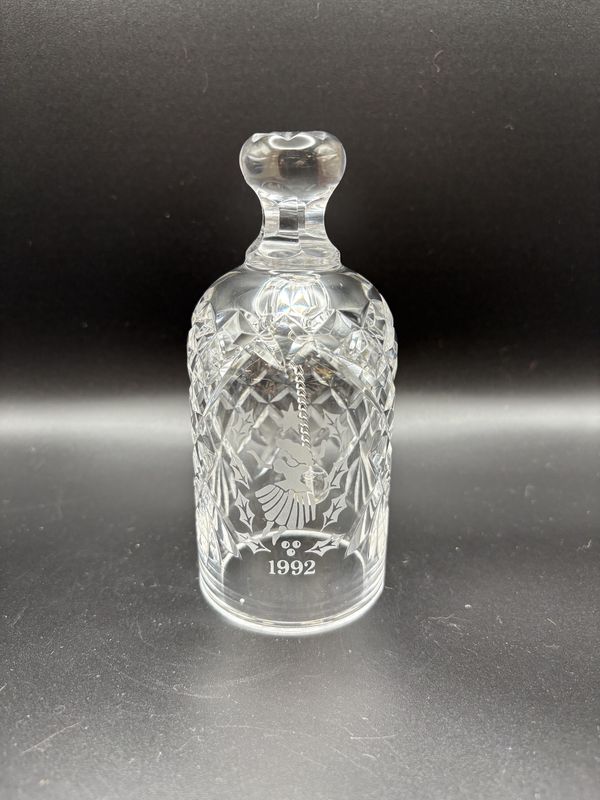 Crystal. Ireland. Waterford. Annual Bell. 1992. &quot;Nine Ladies Dancing&quot;. 5.25&quot;H