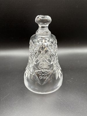 Crystal. Ireland. Waterford. Annual Bell. 1990. "Seven Swans Swimming". 5"H