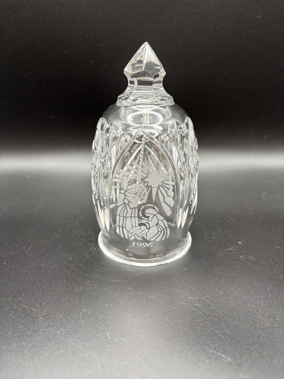 Crystal. Ireland. Waterford. Annual Bell. 1996. &quot;Silent Night&quot;. 4.75&quot;H