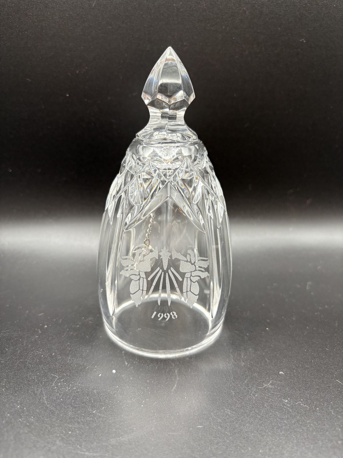 Crystal. Ireland. Waterford. Annual Bell. 1998. &quot;Hark! The Herald Angels Sing&quot;. 5.25&quot;H