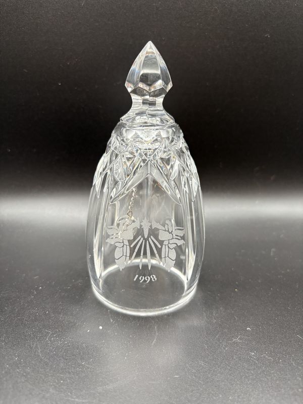 Crystal. Ireland. Waterford. Annual Bell. 1998. &quot;Hark! The Herald Angels Sing&quot;. 5.25&quot;H