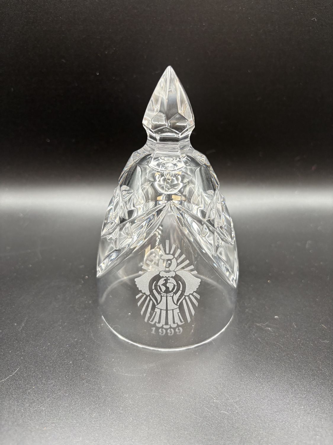 Crystal. Ireland. Waterford. Annual Bell. 1999. &quot;Joy to the World&quot;. 5&quot;H