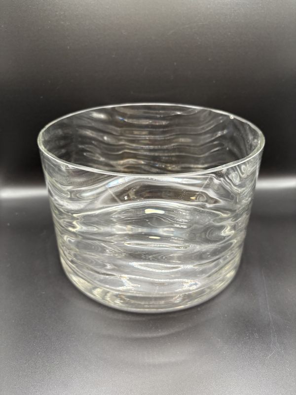 Glass. Romania. Turda. Salad Bowl w/Wavy Sides. 8.5&quot;W