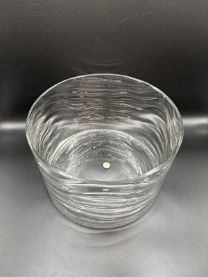 Glass. Romania. Turda. Salad Bowl w/Wavy Sides. 8.5"W