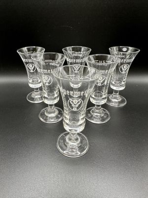 Drinkware. Germany. Jagermeister. Shot Glasses (Set of 6). 1.63"H