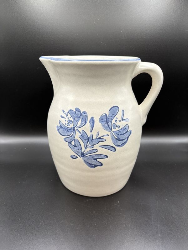 Pottery. USA. Large Pfaltzgraff Yorktowne pitcher. 7.5&quot;W x 8&quot;H