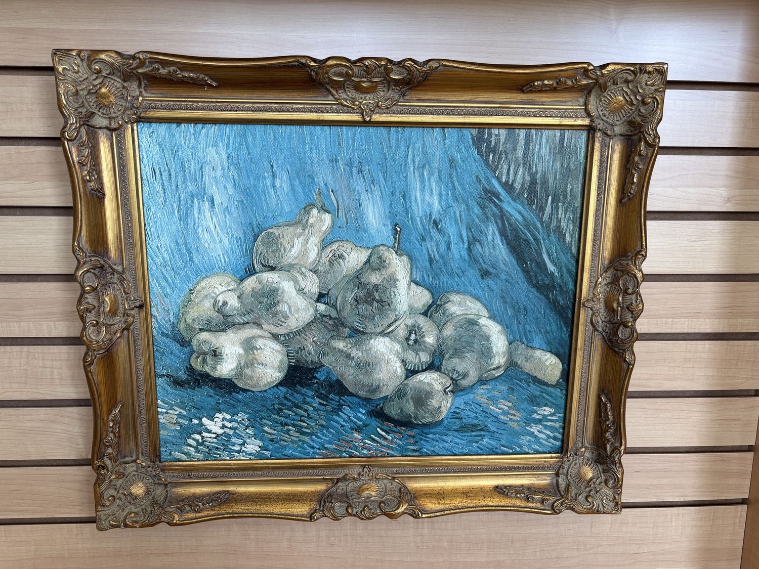 Artwork. Van Gough Still Life w/Pears Reproduction. 24.75&quot;Wx20.5&quot;H