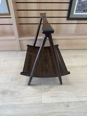 Furniture. Yugoslavia. Mid-century Folding Magazine Rack. Vintage. 18"H