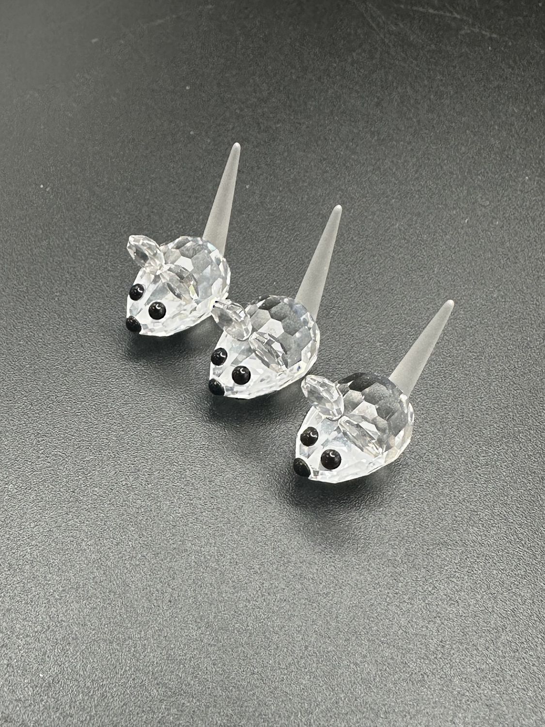 Figurine. Austria. Swarovski. Field Mice (Set of 3). 1&quot;H