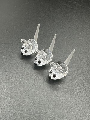Figurine. Austria. Swarovski. Field Mice (Set of 3). 1"H