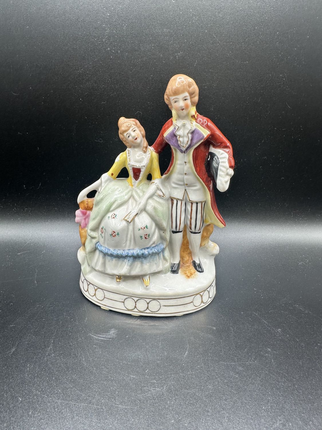 Figurine. Occupied Japan. Maruyama. Vintage Man &amp; Woman. 5.25&quot;H