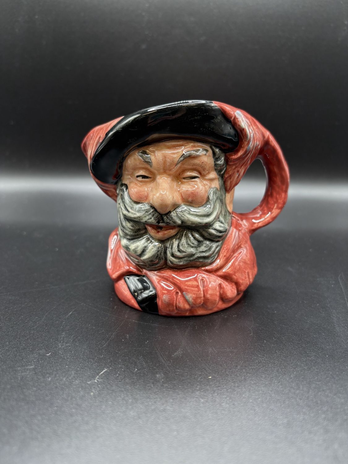 Ceramic. England.  Royal Doulton. Toby Mini Mug. &quot;Sir John Falstaff&quot;. 3.75&quot;H