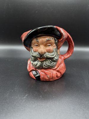 Ceramic. England.  Royal Doulton. Toby Mini Mug. "Sir John Falstaff". 3.75"H