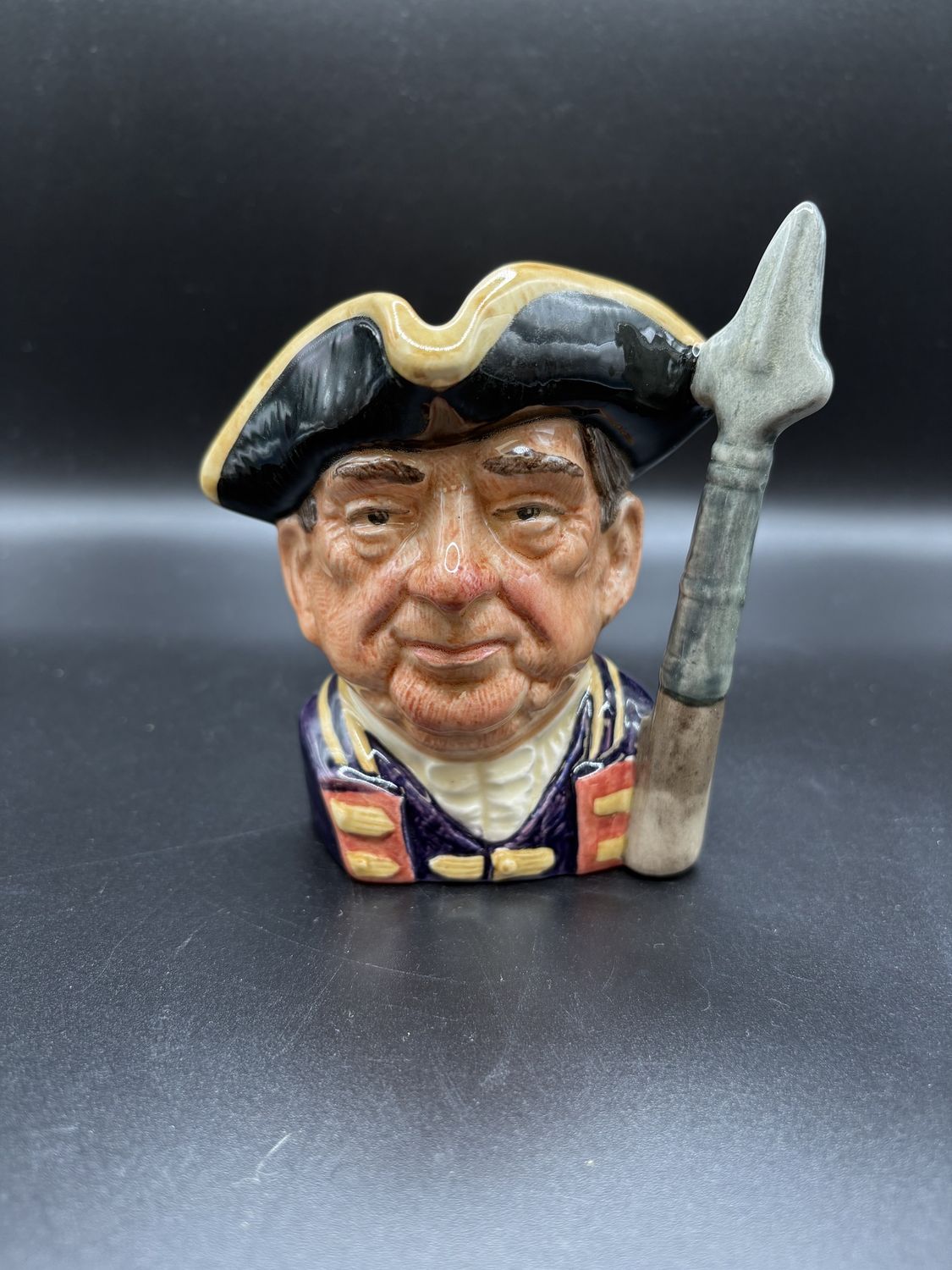 Ceramic. England. Royal Doulton. Guardsman. Small Toby Jug. 4.5&quot;H
