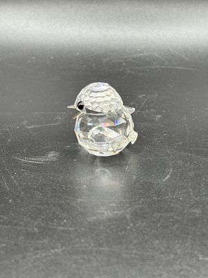 Figurine. Austria. Swarovski. Baby Sparrow w/Silver Beak. 1"H