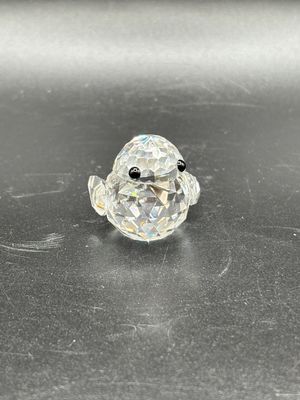 Figurine. Austria. Swarovski. Baby Sparrow w/Silver Beak. 1"H