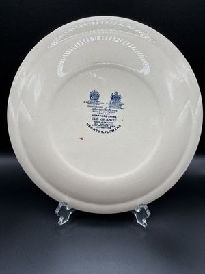Ceramic. England. Johnson Brothers. "Hearts &amp; Flowers" Dinner Plate (Set of Two). Dutch Pattern w/ Couple &amp; Flowers. 10"W