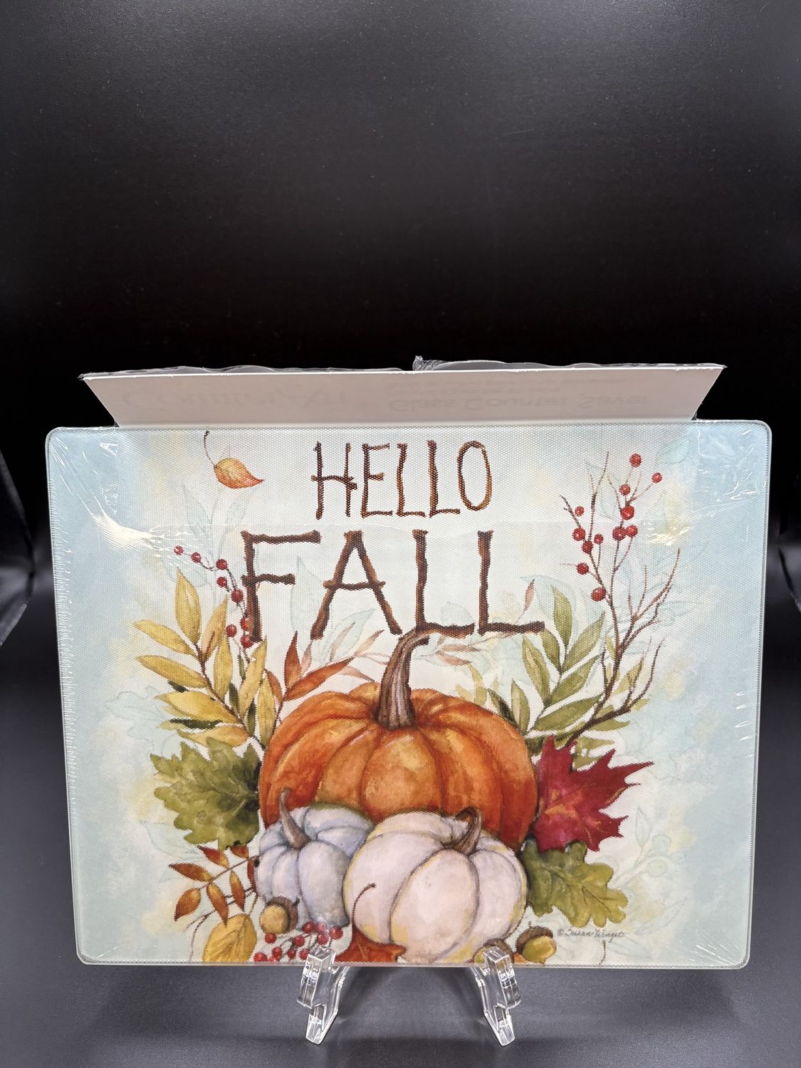 Kitchen Misc. USA. CounterArt. Counter Saver [NEW]. Harvest Blessings Fall Design. 10&quot;W x 8&quot;H