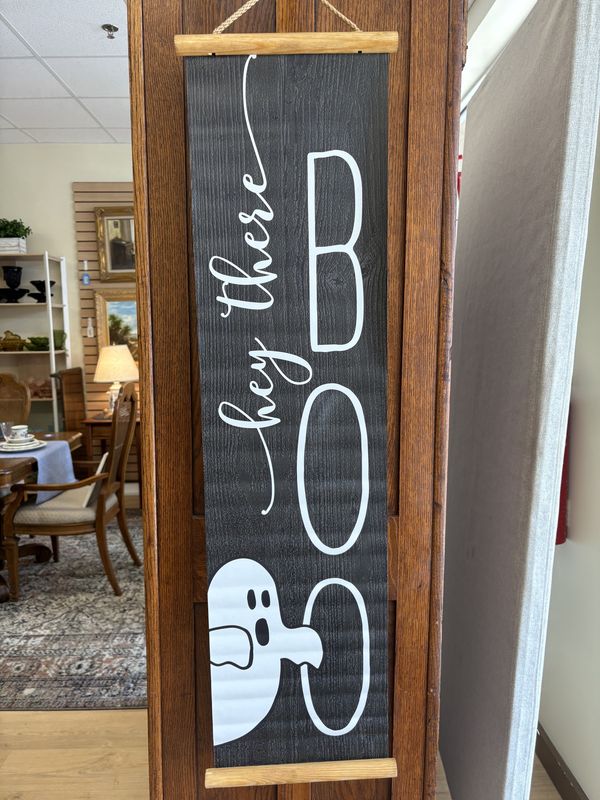 Home Decor. USA. Highland Home. Banner [NEW]. Hey Boo Banner Greeter. 11&quot;W x 44.5&quot;H