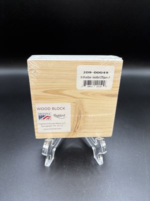 Home Decor. USA. Highland Home. Wooden Block [NEW]. Be Still and Know Decorative Block. 4"W