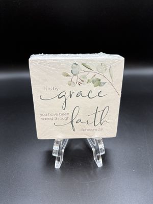 Home Decor. USA. Highland Home. Wooden Block [NEW]. By Grace Through Faith Decorative Block. 4"W