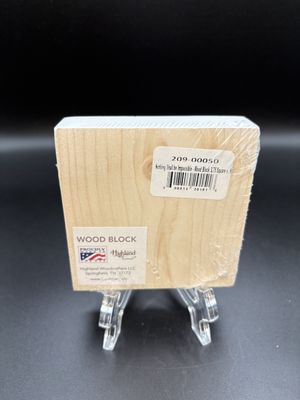 Home Decor. USA. Highland Home. Wooden Block [NEW]. Nothing Shall be Impossible Decorative Block. 4"W