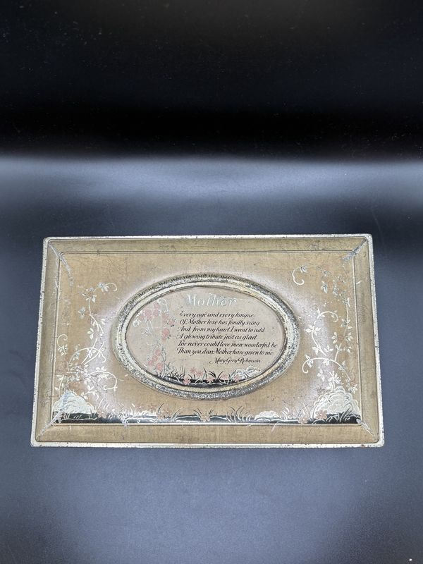Decor. Artstyle Metal Chocolate Box. &quot;Mother&quot;. Vintage