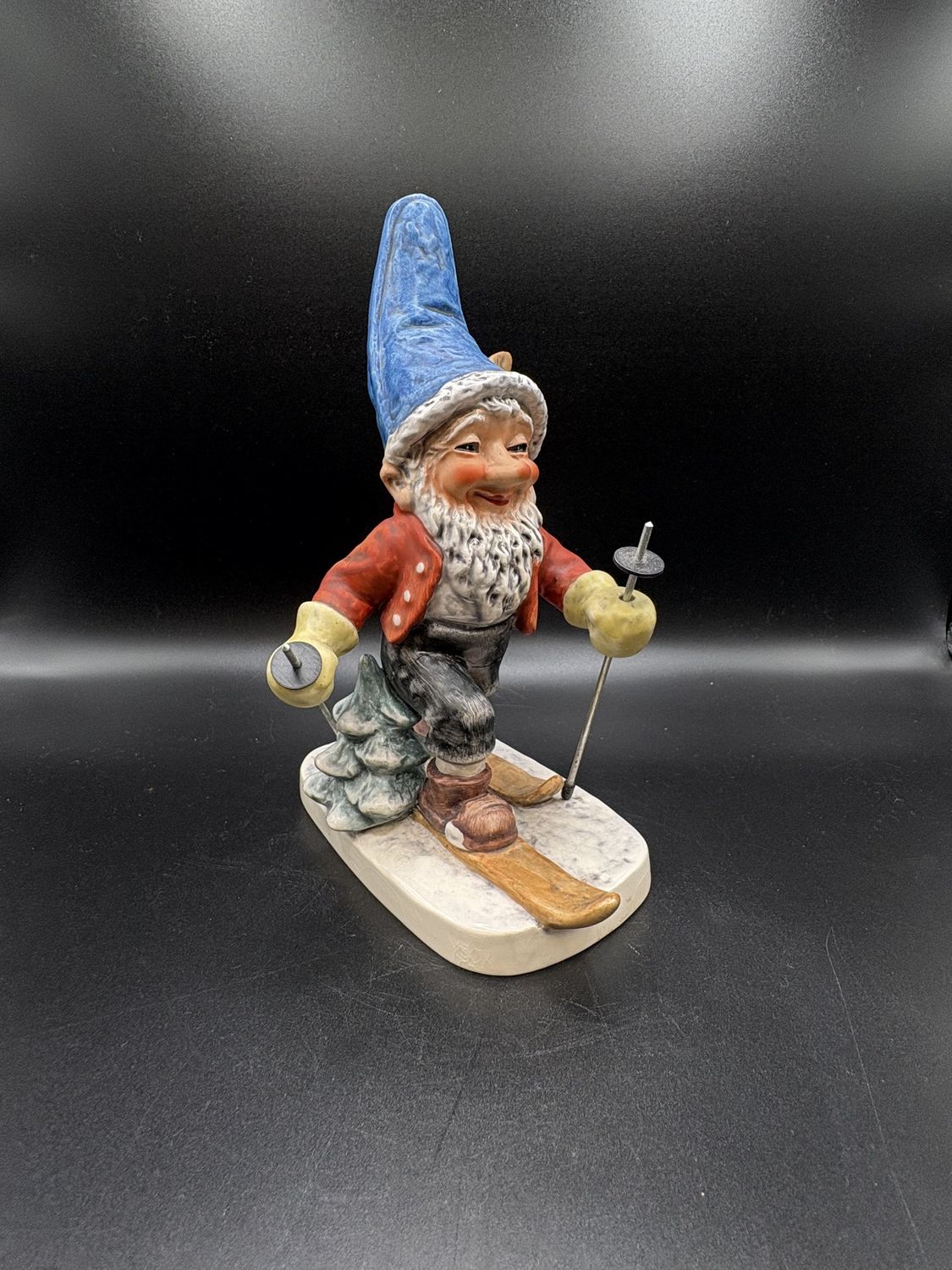 Figurine. Germany. Goebel. Co-Boy Well 522 (1972). &quot;Toni the Skier&quot;.  8&quot;H