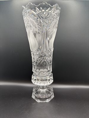 Crystal. Germany. Bleikristall Vase. 12.75"H