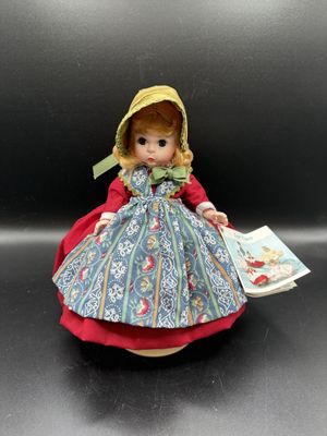 Toys &amp; Dolls. USA. Madame Alexander. Denmark Doll w/ Stand.  8.5"H