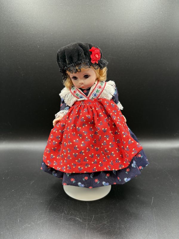 Dolls. USA. Madame Alexander. Germany Doll w/ Stand &amp; Original Box. 8.5&quot;H
