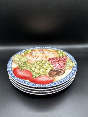 Stoneware. American Atelier. "Le Verdure" 4 pc Set. 8"W