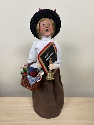 Figure. USA. Byers' Choice. Caroling Female Teacher. 14"H