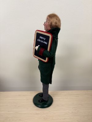 Figure. USA. Byers' Choice. Caroling Male Teacher. 14"H